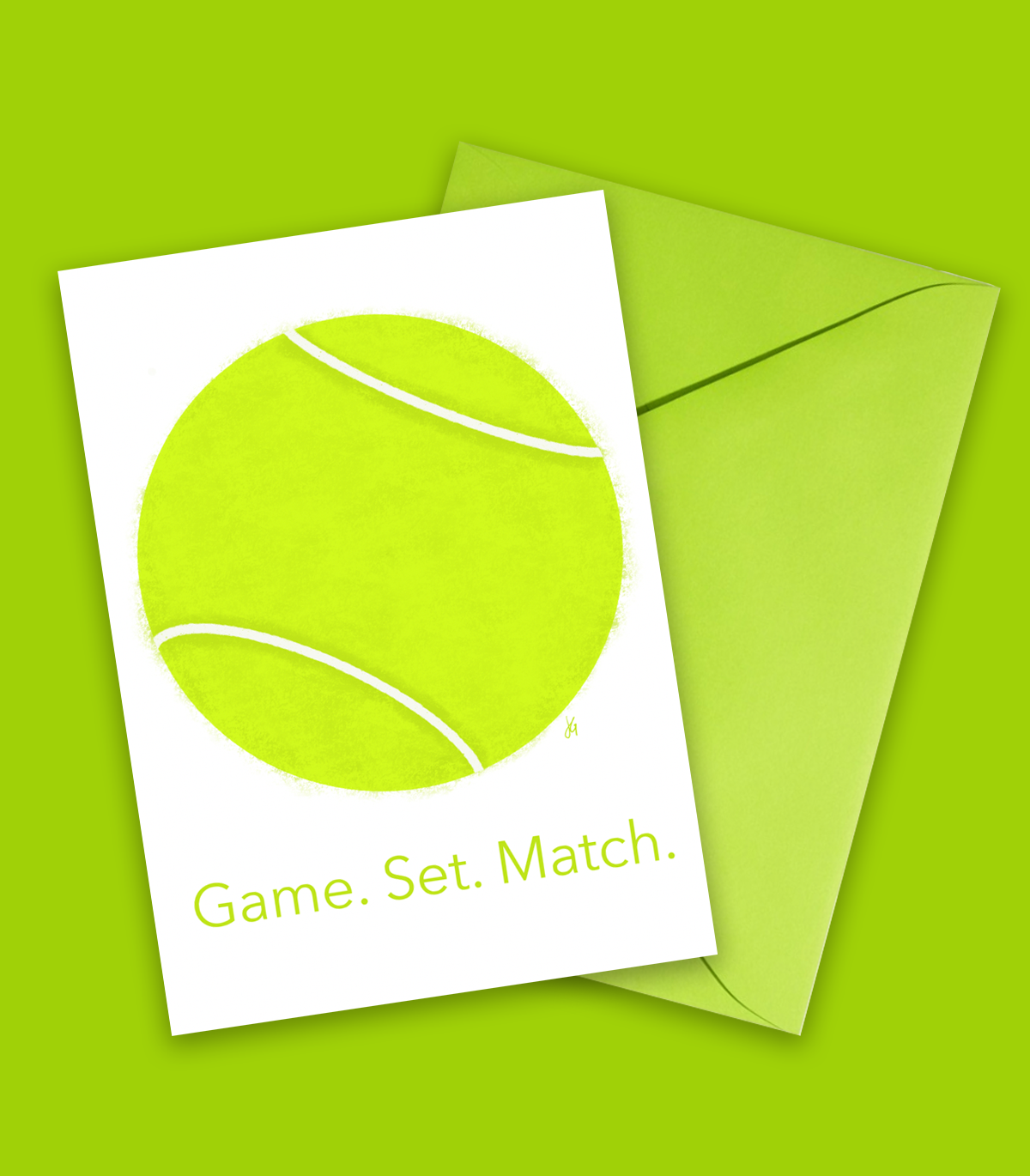 Tennis Ball - Blank Card