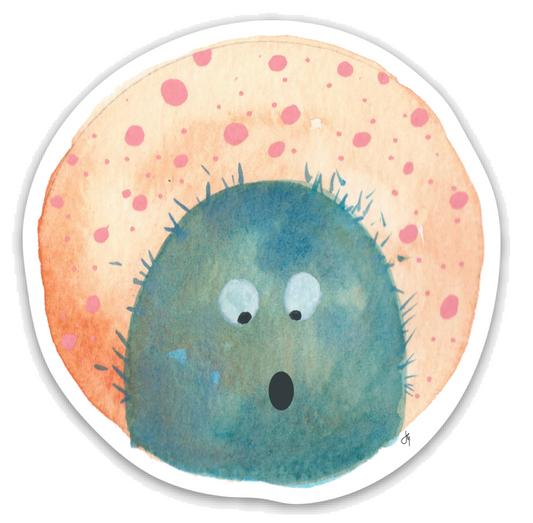 Furry Monster Buddies - (4) Stickers