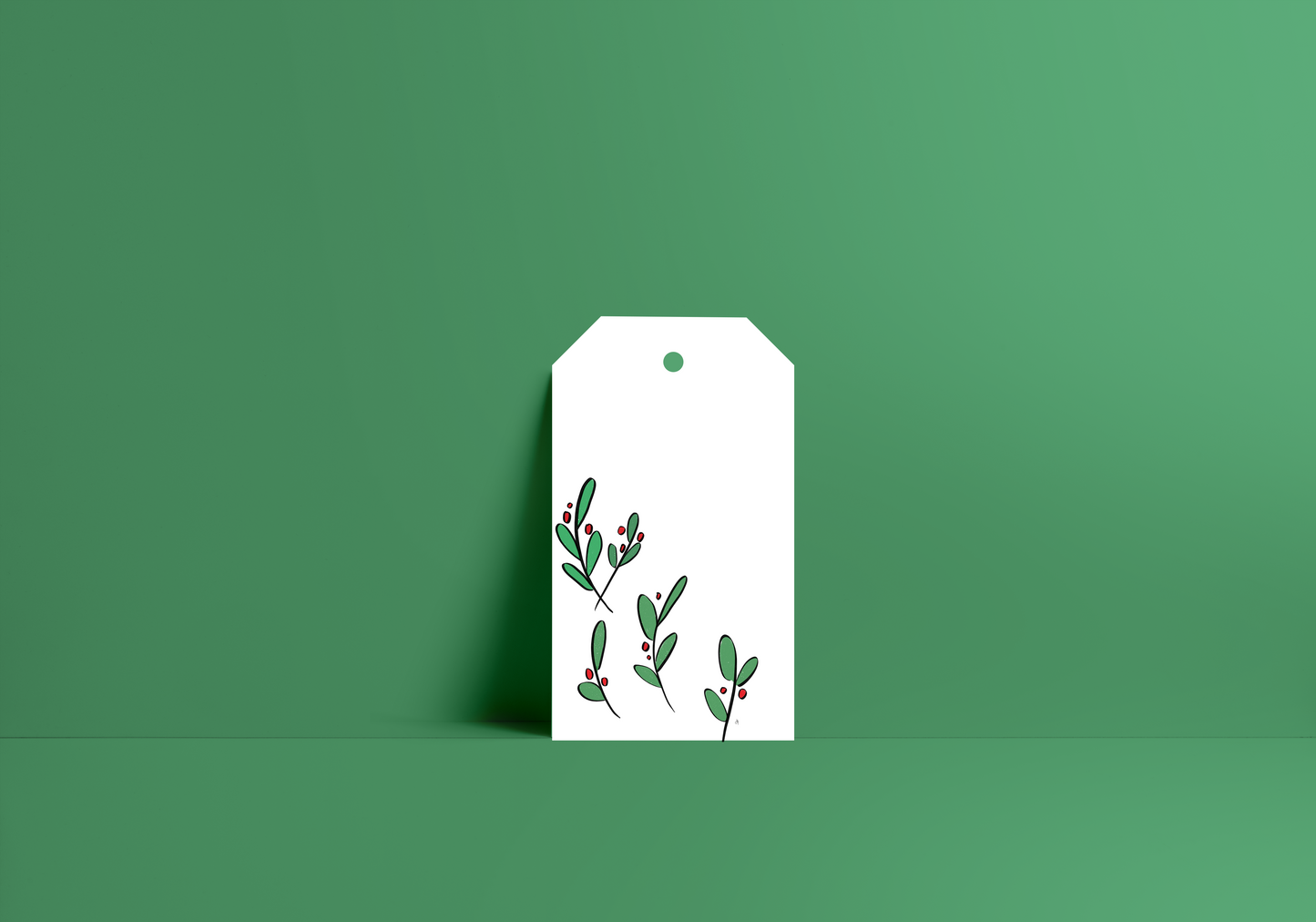 Holly Berry Gift Tag