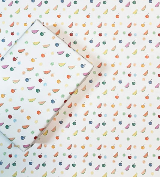 Multi-Color Fruit Wrapping Paper Sheets (4 pieces)