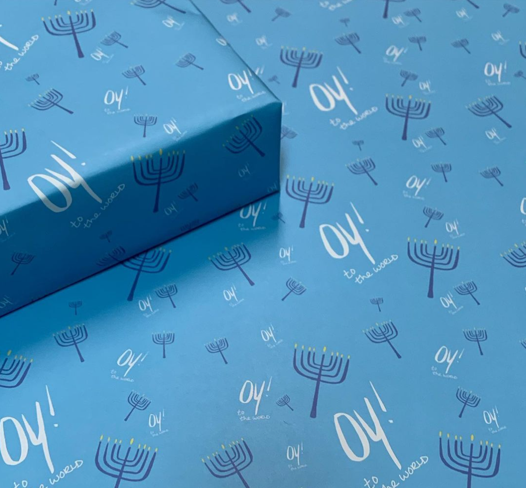 Oy! to the World - Hanukkah Wrapping Paper (4 pieces)