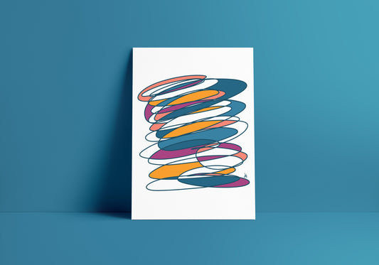 8"x10" Modern Swirls Print