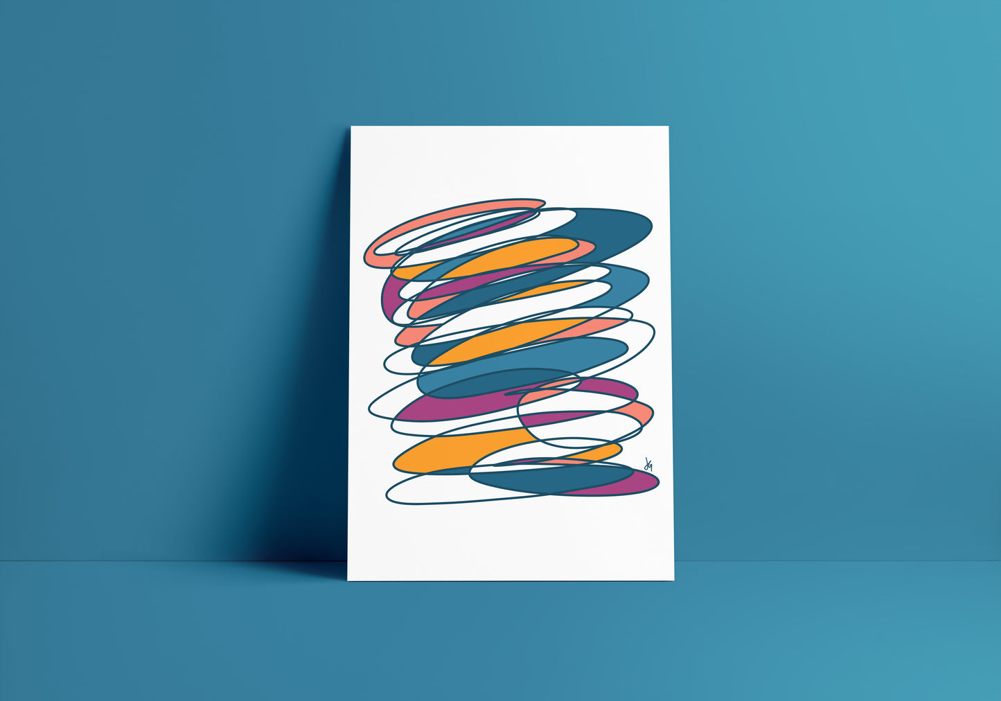 8"x10" Modern Swirls Print