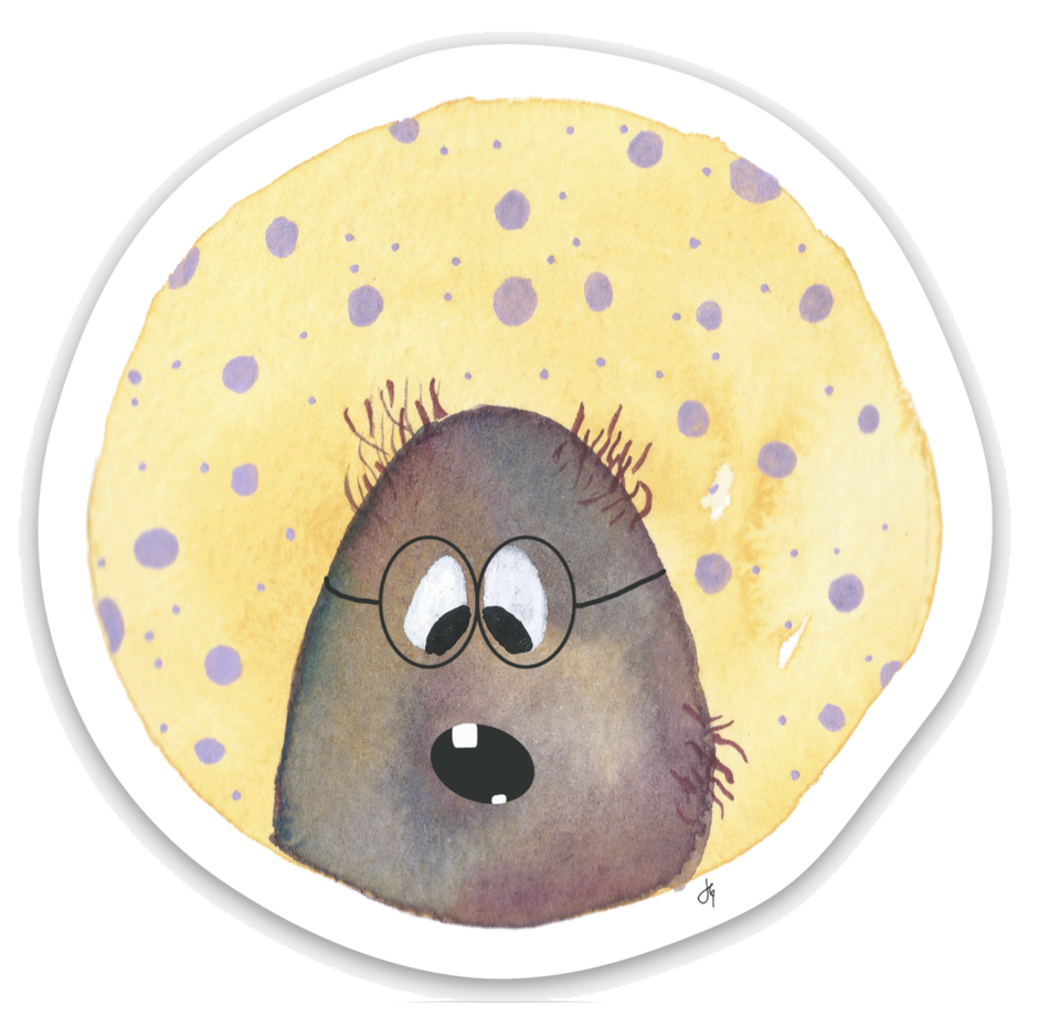 Furry Monster Buddies - (4) Stickers
