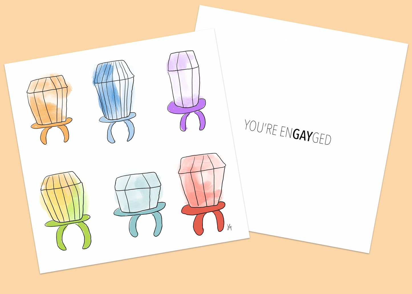 You're EnGAYged - Card